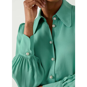 LK Bennett Sonya Satin Crepe Blouse